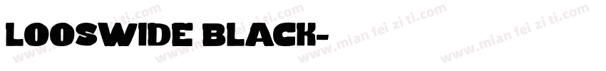looswide black字体转换